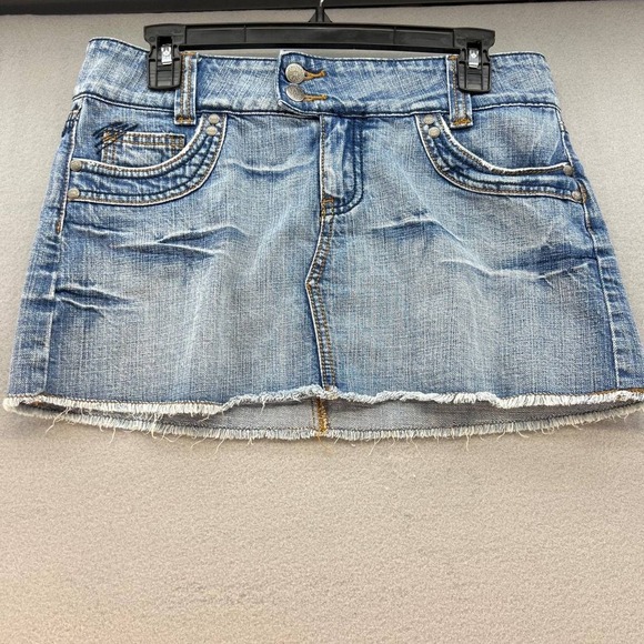 Hint Dresses & Skirts - Hint Jeans Women's Denim Mini Skirt Size 9 Y2K